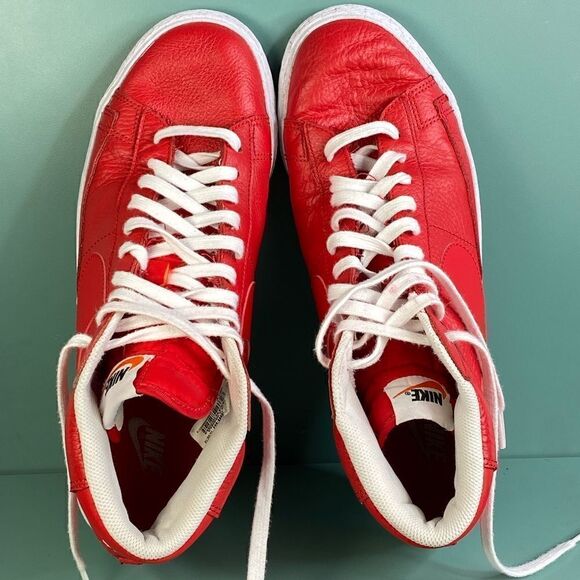 Nike Blazer Mid Premium 'Game Red' sneaker shoes mens size  10 - Picture 6 of 8